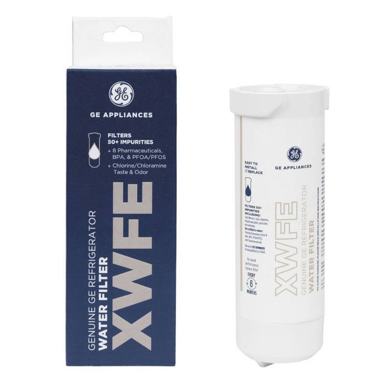 lot 16951 image: GE Appliances XWFE Replacement Refrigerator Water Filter Filters Pharmaceuticals, Atrazine, Mercury, Lead, Pesticides - Retail $93