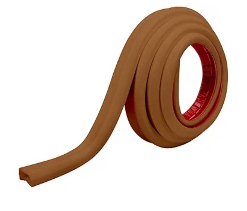 lot 16985 image: TV Cord Hider �� Flexible Wall Cord Cover Slim Design Silicone Cable Raceway - Self Adhesive, Cut to Size Design for Hiding Wires on Wall - Clean Home Setup Cable Concealment (Brown, 6 Feet) - Retail $21
