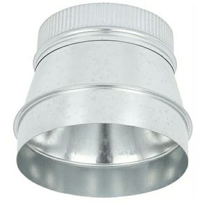 lot 58518 image: Duct Reducter Air Ducting Reducer Increaser Air Duct Adapter or Round Metal Pipe Reducer for Bathroom Kitchen Ventilation Systems - Retail $35