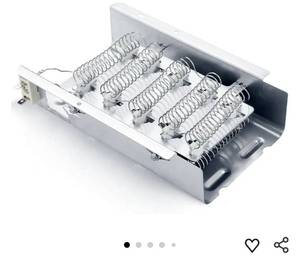 lot 58558 image: W10724237 279838 Dryer Heating Element, 4531017 Dryer Heating Element For Whirlpool Kenmore Maytag Amana Sears Admiral Kitchenaid, Replaces 3398064, 3403585, 8565582, PS3343130, AP3094254 - Retail $21