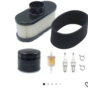 lot 58601 image: X350 Oil Change Kit for John Deere Lg265 Maintenance Kit, S240 X380 X580 X300 X320 Z530M Z445 Lawn Mower Parts Accessories - Retail $20