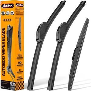 lot 58604 image: Windshield Wiper Blades for Honda CRV CR-V 2012-2016, Original Equipment Replacement 2616 Front and 13 Rear, All-Weather Performance, Easy One-Click Install MISSING ONE - Retail $24