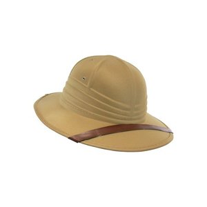 lot 58614 image: Nicky Bigs Novelties Adult Pith Helmet Jungle Safari Sun Explorer Halloween Costume Accessory - Retail $23