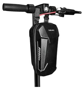 lot 58623 image: Hiboy Scooter Storage Bag, 3L4L Large Capacity Scooter Handlebar Bag, Front Hanging Bag for Electric ScooterElectric Bike, for Carrying Chargers, Phone, Keys with Waterproof Hardshell EVA Material - Retail $23