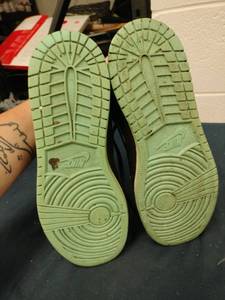 lot 24746 image: Air Jordan 1 Flight Low  Turquoise  Sz 7yw Kids Or Sz 8.5 Woman