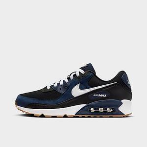 Nike Men's Air Max 90 Casual Shoes in Blue/Midnight Navy Size 13.0 Leather