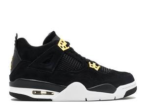 lot 24759 image: Nike Air Jordan 4 IV Retro GS Royalty Metallic Gold 408452-032 Youth Size 6Y US