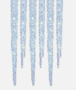 lot 20183 image: GE Energy Smart 100 LED Twinkling Ice Crystal Icicle Set Crystal White 20 Count