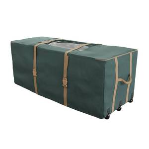 lot 20185 image: Elf Stor Rolling Christmas Tree Storage Bag, fits up to 9ft Tree, Green X-Large