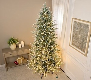 lot 20205 image: Bethlehem Lights Grand Radiance 3-in-1 48 Stake Tree Snow Spruce