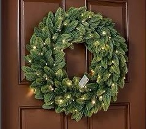 lot 20214 image: Bethlehem Lights Grand Radiance 26 Wreath with 3-in-1 LED Lights