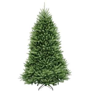 lot 20223 image: National Tree Company Artificial Full Christmas Tree, Green, Dunhill Fir, Includes Stand, 7.5 Feet