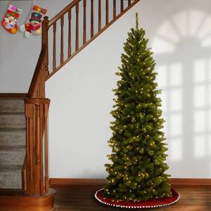 lot 20237 image: National Tree Company 6 Prelit Slim North Valley Spruce Artificial Christmas Tree Clear Lights