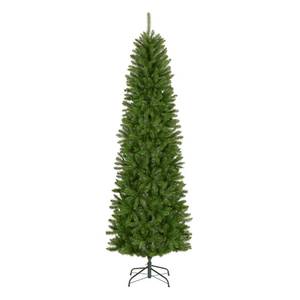 lot 20241 image: National Tree Company 7.5 ft Unlit Kingswood Fir Slim Artificial Christmas Tree, 1,075 Tips, Includes Stand, Green
