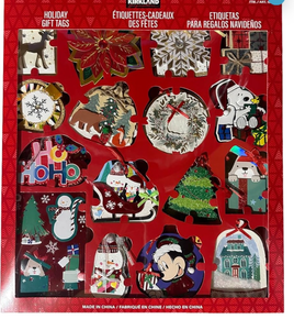 lot 21136 image: Kirkland Signature Holiday Gift Tags, 100-count - Retail $0