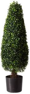 lot 21170 image: Nearly Natural 3ft. Boxwood Tower Topiary UV Resistant (IndoorOutdoor)