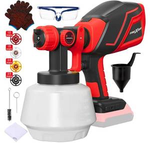 lot 538 image: Cordless Paint Sprayer for Mwk M18 18V Batteries,Electric Paint Sprayer with 1200ML,Easy to Clean,Adjustable Spray Modesfor Home Renovation and Car Painting(Battery Not Included) - Retail $47