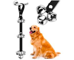 lot 543 image: BLUETREE Dog Doorbells Premium Quality Training Potty Great Dog Bells Adjustable Door Bell Dog Bells for Potty Training Your Puppy The Easy Way - 7 Extra Large Loud 1.4 DoorBells - Retail $0