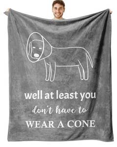lot 551 image: Get Well Gifts for MenWomen, Get Well Gifts After Surgery, Gift for Recovery After Surgery, GetWellSoonFeel Better Gift for WomenMenTeenage Boys Throw Blanket 60 x 50 - Retail $0