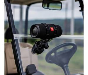 lot 565 image: ProMount Suction Bluetooth Speaker Mount Fits All Speaker Sizes - Compatible Golf Cart, Boat, UTV, Car - Adjustable Straps - Heavy Duty Suction Cup (30lb) - 1 Ball Mount - Retail $0