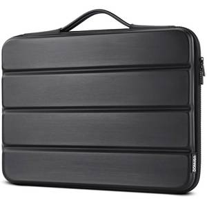 lot 620 image: DOMISO 15.6 inch Laptop Sleeve Shoulder Bag Shockproof Computer Bag Waterproof EVA Protective Carrying Case for 16 MacBook ProMax M2 M1 2019-2023,15-16 Asus HP Dell Laptop,Dell XPS 15,Black - Retail $15