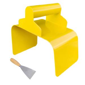 lot 645 image: Shgxjjnb Concrete Curb Trowel, Garden Edging Curb Trowel Concrete Tool, Concrete Curb Trowel Edger, Landscape Curb Trowel with Putty Knife (Bevel Edge) - Retail $49