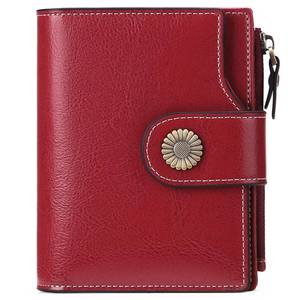 lot 724 image: FALAN MULE Small Wallet for Women Leather Bifold Compact Small Womens Wallet with RFID Blocking - Retail $22