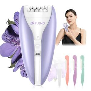 lot 734 image: Cordless Epilators,Silent Facial Hair Removal Device, Smooth Glide Tech 2 Speeds & 36 Tweezers Gentle Efficient Hair Removal for Face Legs Arms Armpit Bikini - Retail $40