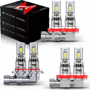 lot 761 image: VCSZKXLY Compatible For Jeep Grand Cherokee Lights 2015 2016 2017 2018, Combo High Low Beam Fog Bulbs Kit for Off-road, Plug n Play, 6Pcs - Retail $60