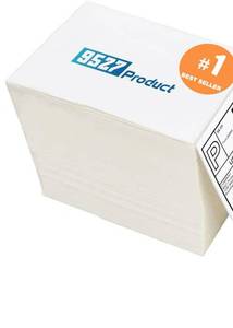 lot 768 image: 9527 Product Fanfold 4 x 6 Direct Thermal Labels White Perforated Shipping Labels, 500pcs per Stack,1 Stack - Retail $10