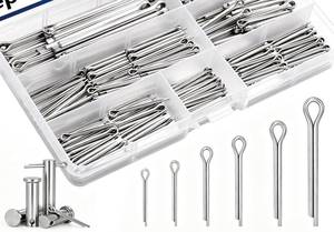 lot 785 image: Seept  Cotter Pins 304 Stainless Steel Cotter Pins Assortment Kit Tractor Pin Used for Hitch Pin Lock System, Trucks, Engine Repair in Towing Hitch Clips & Pins - Retail $6