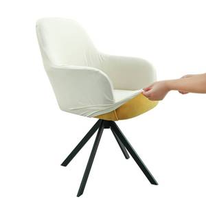 lot 787 image: Iauddy Swivel Armchair Accent Dining Chair Cover for Office, Stretch Mid-Back Office Desk Chair Sliopcover Leisure Arm Chair Protector with arms for Living Room - Retail $35