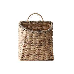 lot 1155 image: GYASVWU Woven Hanging Basket Water Hyacinth Hanging Wall Basket Wicker Handmade Baskets for Garden Farmhouse Home (Seagrass mouth) - Retail $21