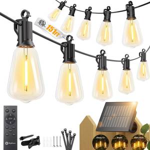 lot 1197 image: Brightown 151FT Solar String Lights Outdoor Waterproof, Patio Lights with Remote and 482 LED Shatterproof Bulbs, Dimmable & Timable, 3 Light Modes, Solar Lights Outdoor for Yard Camping Party Outside - Retail $70