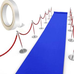 lot 1198 image: Shappy Royal Blue Carpet Runner Rug for Party 55gsm Thickness with Carpet Tape Hallway Rug for Graduate Wedding Party Dance Floor Outdoor Accessories(2.6 x 30 Feet) - Retail $25