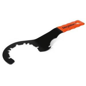 lot 7125 image: Stepvian Universal Sink Drain Wrench,Open Design Facilitates for Easy Use,for Loosening and Tightening 4, 6, and 8 Tab Locknuts on Strainer Drains - Retail $19
