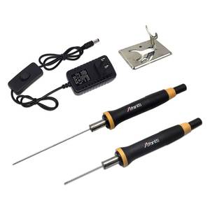 lot 7128 image: Afantti Foam Cutter Hot Wire Electric Styrofoam Cutting Pen Tool  Higher Temperature  2 Needle  Heat-Insulated Handle  for Eva Foam Board - Retail $20