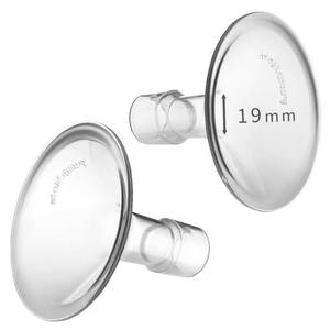 lot 7183 image: PumpMom-us 19mm Shields Compatible with Medela Breast Pump Parts, Replace Flange Accessories for PersonalFit, Freestyle, Harmony, Maxi, Flex Connector, PersonalFit Flex Breast Shield, 2pcs (19mm) - Retail $11