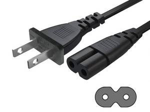 lot 7193 image: AC Power Cord Cable Compatible Apple TV 1st, 2nd, 3rd, 4th, 5th Generation (4K) - UL Listed - Retail $9