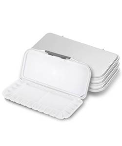 lot 7207 image: Mr. Pen- Airtight Watercolor Palette with Lid, 4 Pack, 18 Wells & 2 Mixing Areas, Lightweight Sealing Paint Palette for Travel, Painting, Watercolor Mixing, Art Class and Studio Use - Retail $26