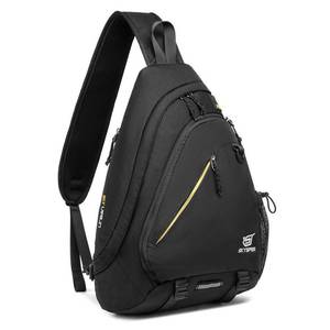 lot 15043 image: SKYSPER Sling Laptop Bag (Up to 13 Inch) - 18L Crossbody Sling Backpack Travel Shoulder Bag Hiking Daypack for Men Women(Black) - Retail $40
