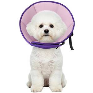 lot 15044 image: Dog Cone Collar Soft Cone for Medium Dogs After Surgery Adjustable Elizabethan Collar for Dogs to Stop Licking Wounds, Biting Stitches Professional Pet Recovery Cones E-Collar for Dog - Retail $36