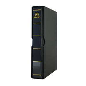 lot 15064 image: MUDOR Empty Stamp Albums Stockbook for Professional Collectors, Classic Binder with Slipcase (Black) - Retail $25