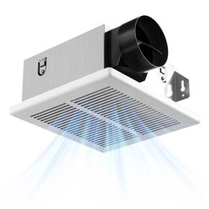 lot 1219 image: Amico Bathroom Exhaust Fan, 1.0 Sones, 80 CFM, Low Noise, Ceiling Mounted Retrofit Ventilation Fans, 4 Inch Duct, No Attic Access Needed- UL Certified - Retail $55