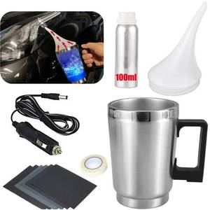 lot 1225 image: Headlight Restoration Car Headlight Lens Scratch Repair Polish Tool with 100 ml Restoration Liquid,Auto Headlight Vapor Renovation Kit with UV Block Coat to Remove YellowingScratchHazeOxidation PRE-OWNED - Retail $26