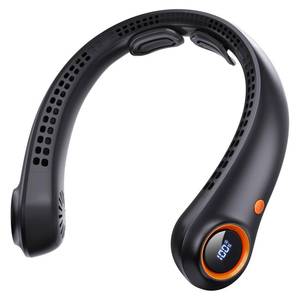 lot 1227 image: Portable Neck Fan, Neck Fans That Blow Cold Air, 5000mAh 5 Speeds Bladeless Wearable Personal Fan, USB Rechargeable Battery Operated Cooling Neck Fan, Quiet Hands Free Fan for Travel, Outdoors - Retail $24