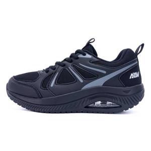 lot 1258 image: AOV Women Arch Support Walking Shoes Orthotic Sneakers for Plantar Fasciitis Foot and Heel Pain Relief Tennis Shoes, Size 10 BlackGrey - Retail $55