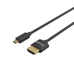 lot 13111 image: SMALLRIG D to A HDMI Cable Ultra Thin HDMI Cable 55cm1.8Ft, Super Flexible Slim High Speed 4K 60Hz HDR HDMI 2.0, for GoPro Hero 76 5, for Sony A7RIII  A7II  A6600, for FUJIFILM X-T4  X-T3-3043B - Retail $12