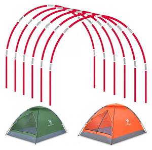 lot 13139 image: DIY Poles for Bike Tent, Tent Pole Replacement, Tent Bar Support Rod Awning Frame Kit for Hiking and Camping Tarp, Long Approximately 52ft, Diameter - 6.5mm, Plant Grow Tunnel,36 Packs - Retail $24