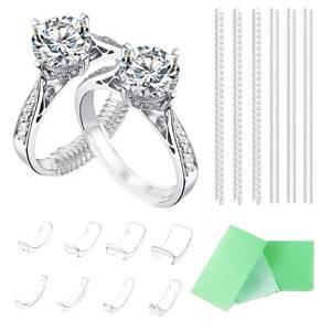 lot 13152 image: Invisible Ring Size Adjuster for Loose Rings Ring Adjuster Fit Any Rings, Assorted Sizes of Ring Sizer - Retail $10